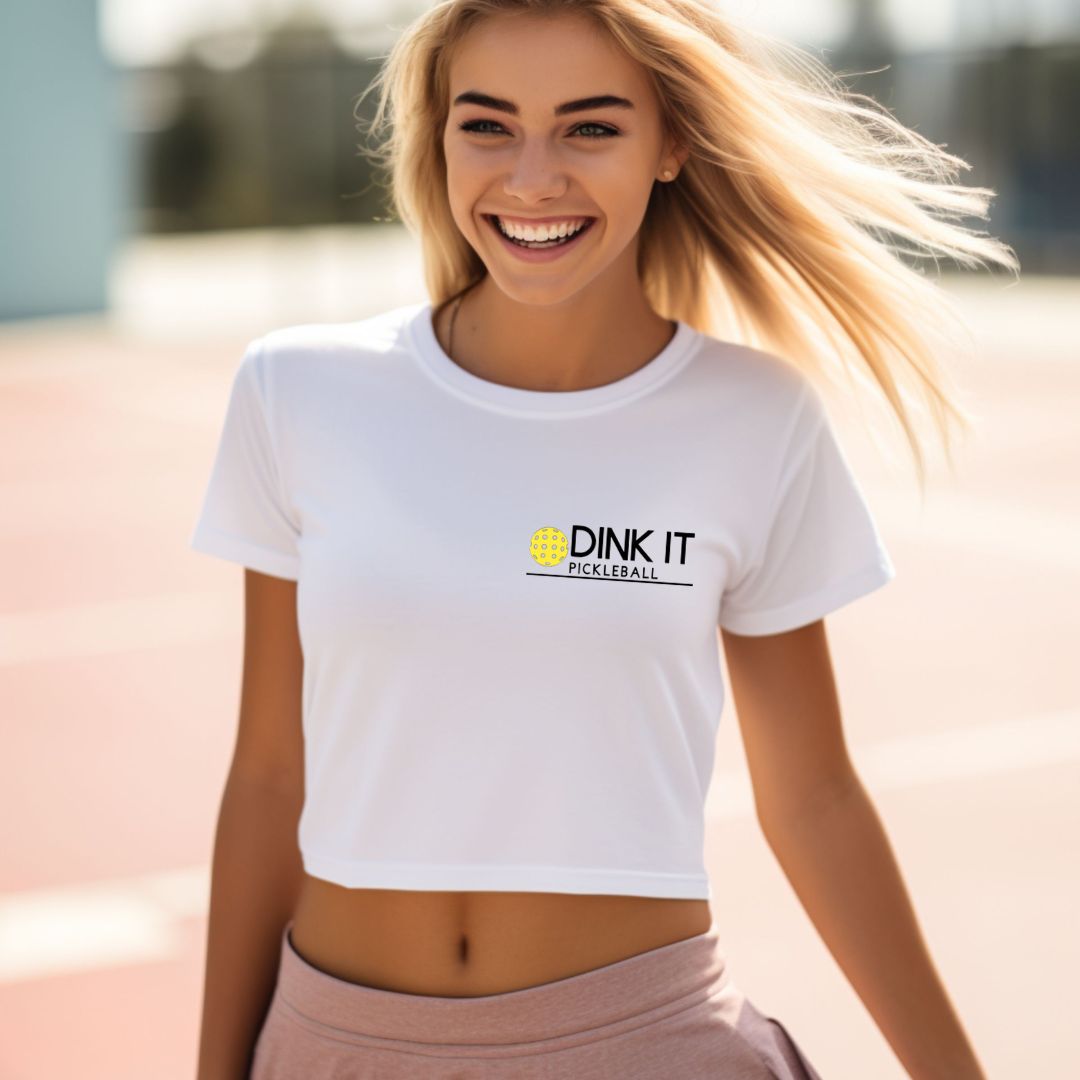 Dink it Cotton Tee, Crop Top, Baby Tee