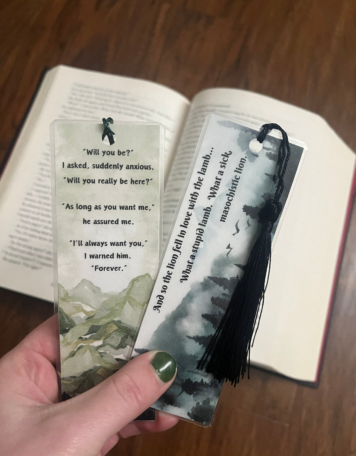 Twilight Saga Bookmarks, Bookish, Bookmark with Tassel, Team Edward Bookmarks, Gift for Book lover, Watercolor, 2 sided Laminated Cardstock