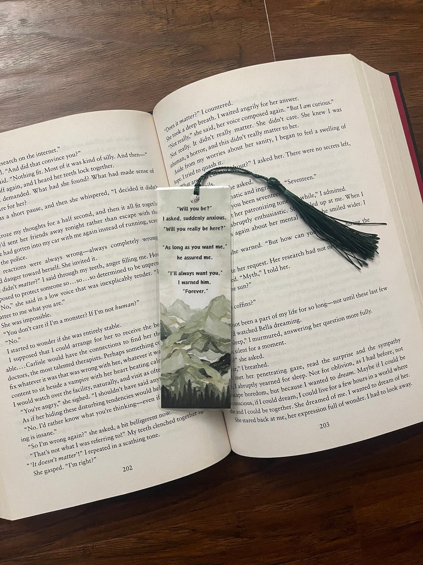 Twilight Saga Bookmarks, Bookish, Bookmark with Tassel, Team Edward Bookmarks, Gift for Book lover, Watercolor, 2 sided Laminated Cardstock