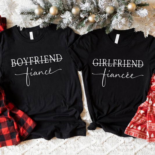 Friend, Fiancé, Married Shirt, Engagement Gift, Wedding Gift, Engagement/ Wedding T-Shirt, Couples Matching Shirts