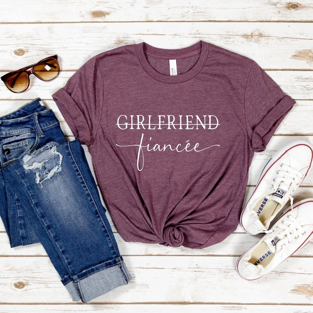 Friend, Fiancé, Married Shirt, Engagement Gift, Wedding Gift, Engagement/ Wedding T-Shirt, Couples Matching Shirts