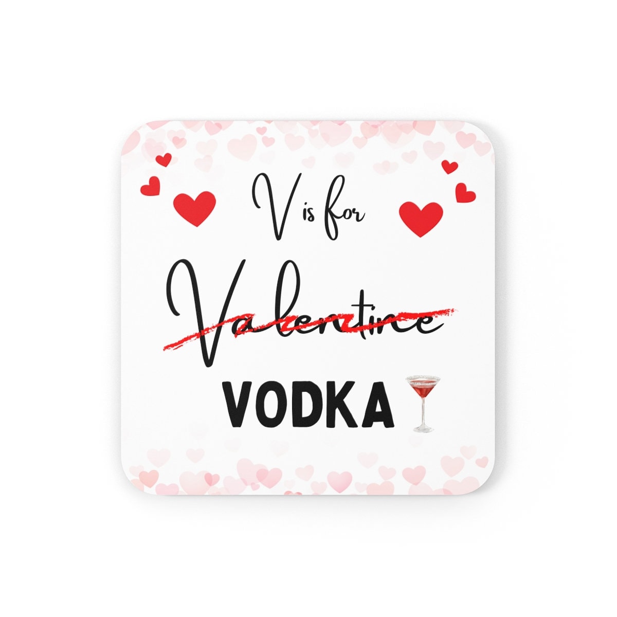 Valentine's Day Coasters, Valentine's Gnome Coaster, Love Heart Coaster, V is for... Vodka Coaster, Love Birds, XOXO Kisses, Funny Cute Gift