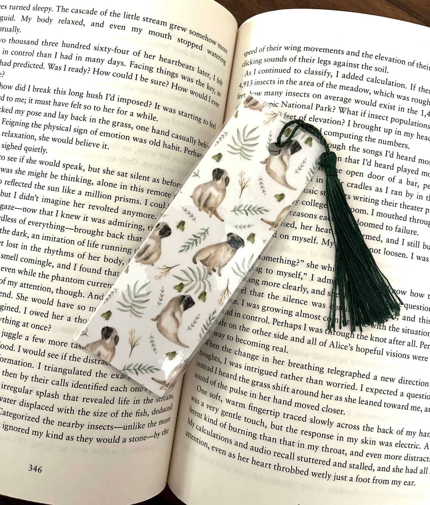 Dog Themed Bookmarks, Bookish, Bookmark with Tassel, Dog Lover Bookmarks, Gift for Booklover, Reader, 2 Sided Laminated Cardstock Bookmark