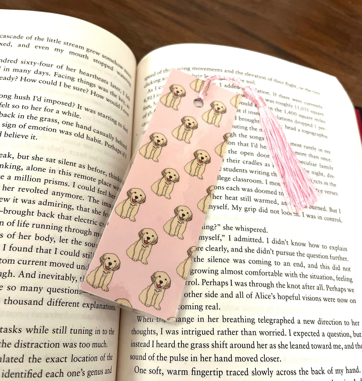 Dog Themed Bookmarks, Bookish, Bookmark with Tassel, Dog Lover Bookmarks, Gift for Booklover, Reader, 2 Sided Laminated Cardstock Bookmark