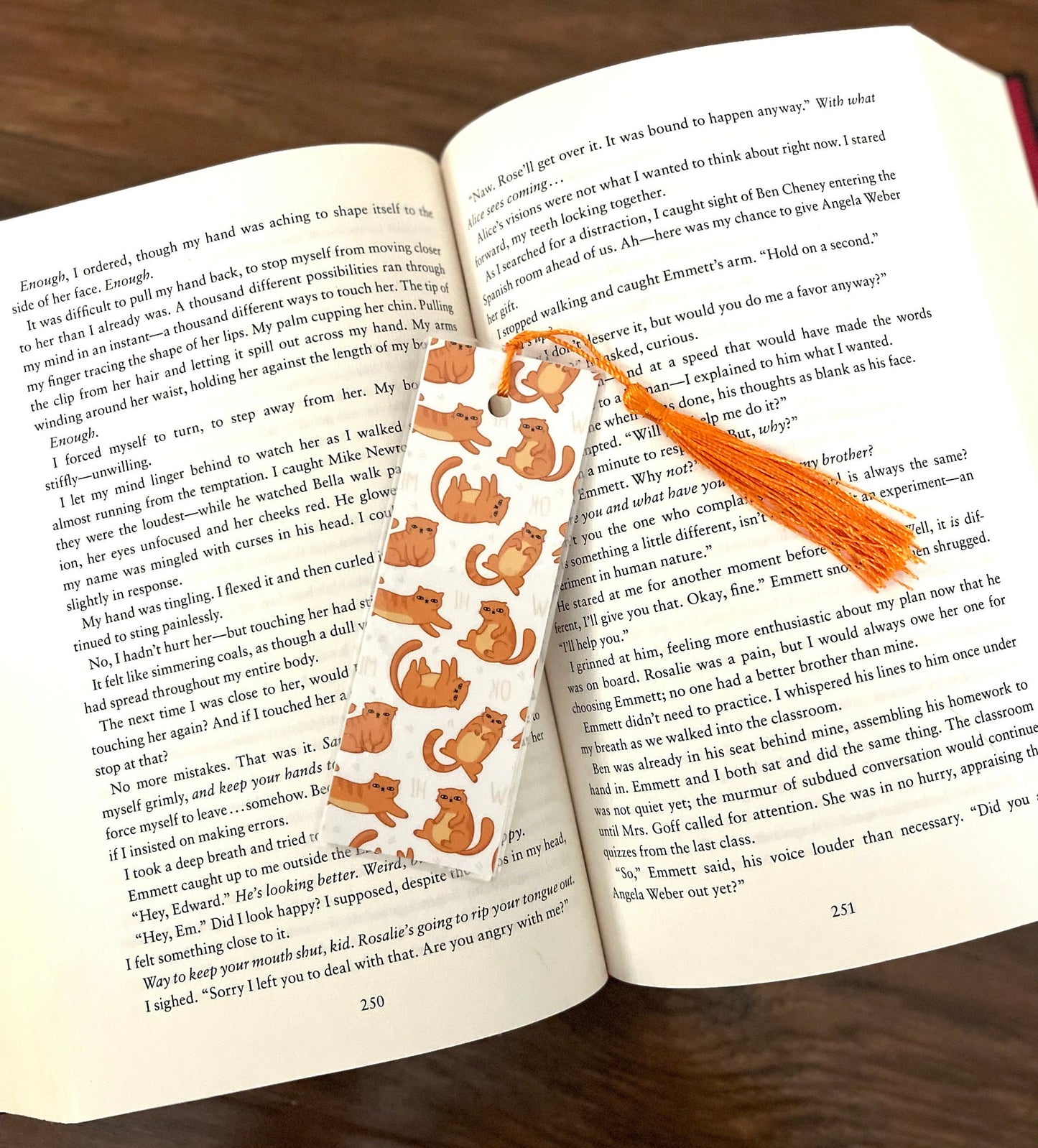 Cat Themed Bookmarks, Bookish, Bookmark with Tassel, Cat Lover Bookmarks, Gift for Booklover, Reader, 2 Sided Laminated Cardstock Bookmark