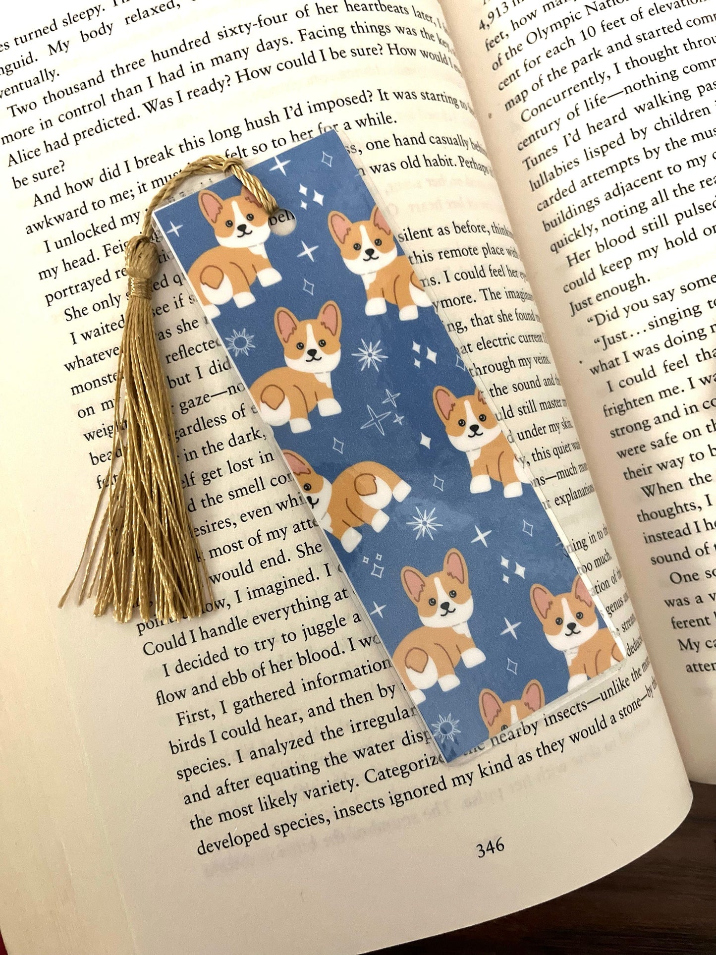 Dog Themed Bookmarks, Bookish, Bookmark with Tassel, Dog Lover Bookmarks, Gift for Booklover, Reader, 2 Sided Laminated Cardstock Bookmark