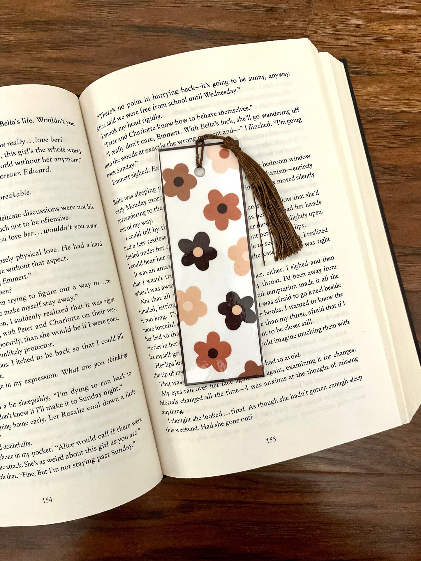 Boho Bookmarks, Bookish, Bookmark with Tassel, Girly Bookmarks, Gift for Book lover, Reader, 2 Sided Laminated Cardstock Bookmark