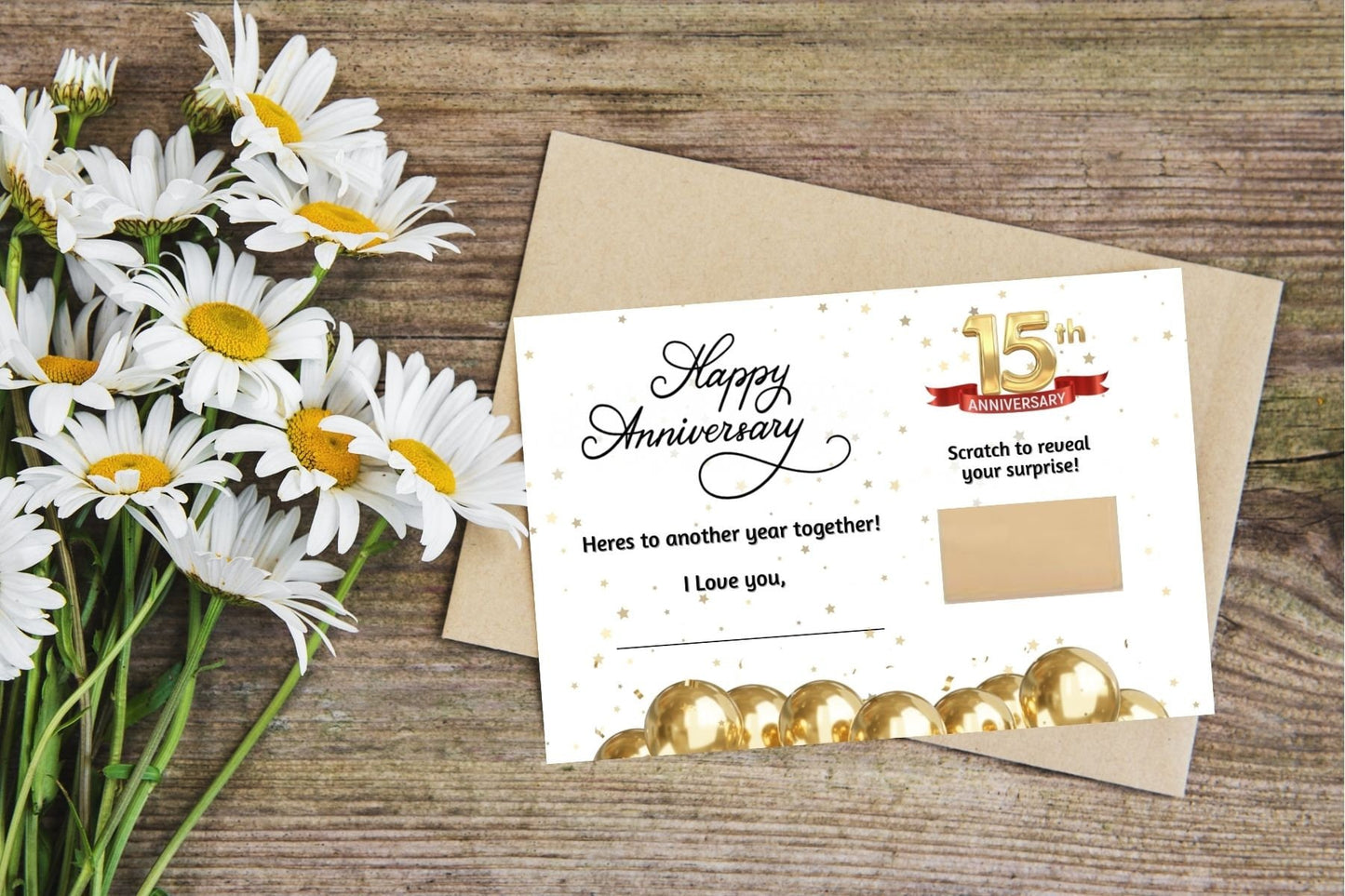 Custom Anniversary Scratch off, Wedding Anniversary, Dating Anniversary Coupon with custom message, write your own message, Gift Idea