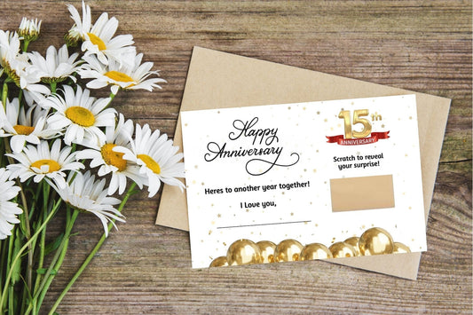 Custom Anniversary Scratch off, Wedding Anniversary, Dating Anniversary Coupon with custom message, write your own message, Gift Idea