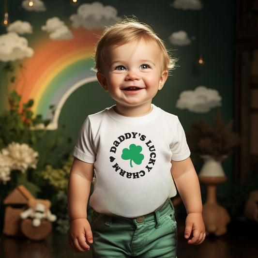 Daddy's Lucky Charm St. Patrick's Day Shirts, Cute T-Shirt, St.Paddy's Day Outfit, Daddy and Me T-Shirts, Baby Graphic Tee, Holiday Shirt