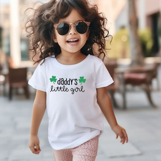 Mommy little Girl, Daddy's Little Girl St. Patrick's Day Shirts, Cute T-Shirt, St.Paddy's Day Outfit, Baby Graphic Tee, Holiday Shirts